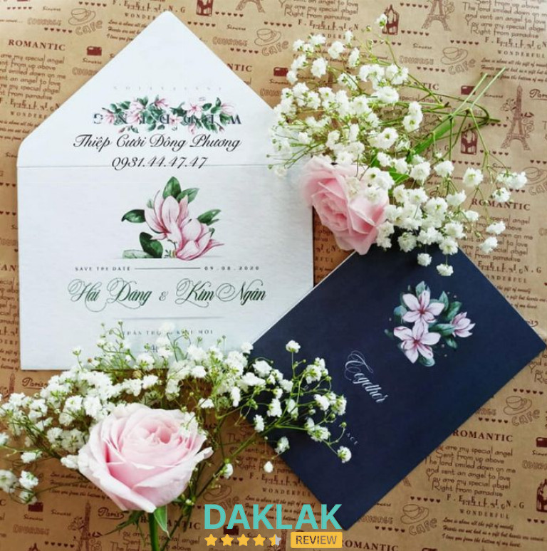 Cửa hàng In Thiệp Cưới Đông Phương BMT tại Đắk Lắk, chuyên in thiệp cưới đẹp và hiện đại