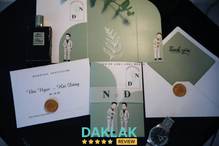 Địa chỉ in thiệp cưới Chúc Nghĩa tại Đắk Lắk: viết ngắn gọn văn bản thay thế mô tả hình ảnh cho địa chỉ này