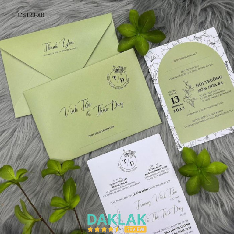 In thiệp cưới Lucky – dịch vụ in thiệp đẹp ở Đắk Lắk