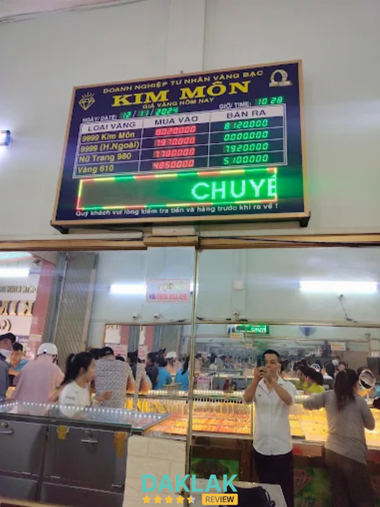 Bảng hiệu tiệm vàng Kim Môn Buôn Ma Thuột – Đắk Lắk