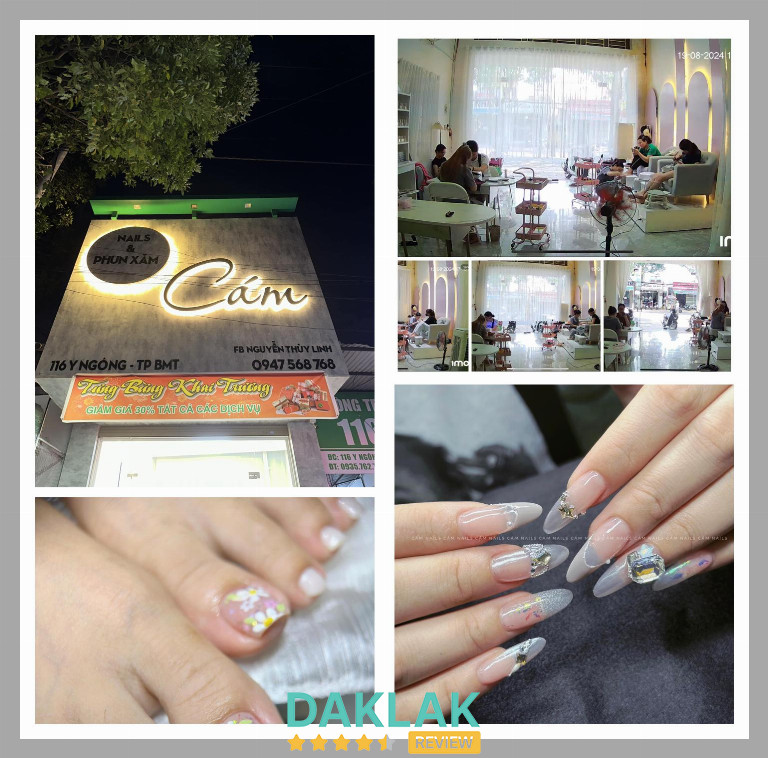 Cám Nails – tiệm nail nghệ thuật tại Đắk Lắk, mang phong cách Hàn Quốc hiện đại