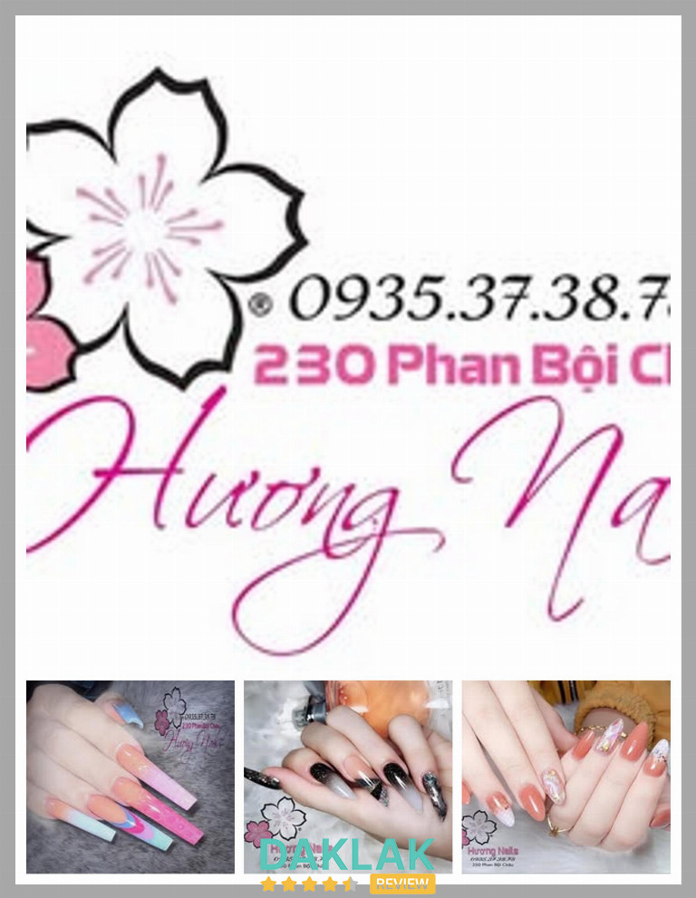 Ảnh tiệm Hương Nails Đắk Lắk, nơi khách hàng tận hưởng dịch vụ nail phong cách Hàn Quốc.