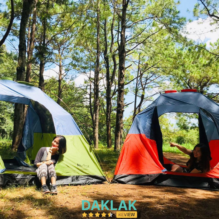 Lều ở đây thiên về lều du lịch cá nhân (2–4 người)