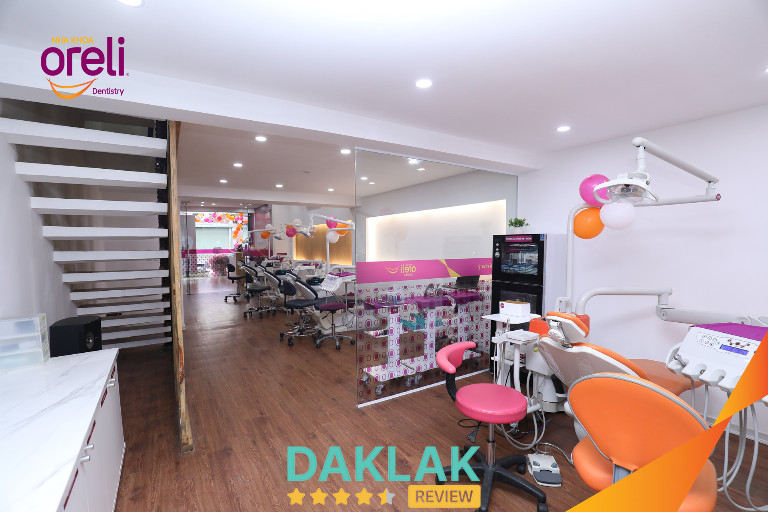 Không gian bên trong Nha Khoa Oreli tại Buôn Ma Thuột – cơ sở sạch sẽ, trang thiết bị hiện đại”