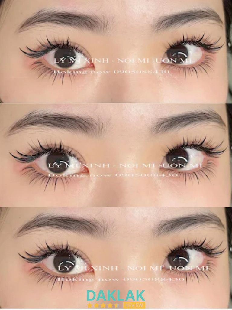 Mẫu nối mi sau khi làm tại tiệm nối mi Buôn Ma Thuột